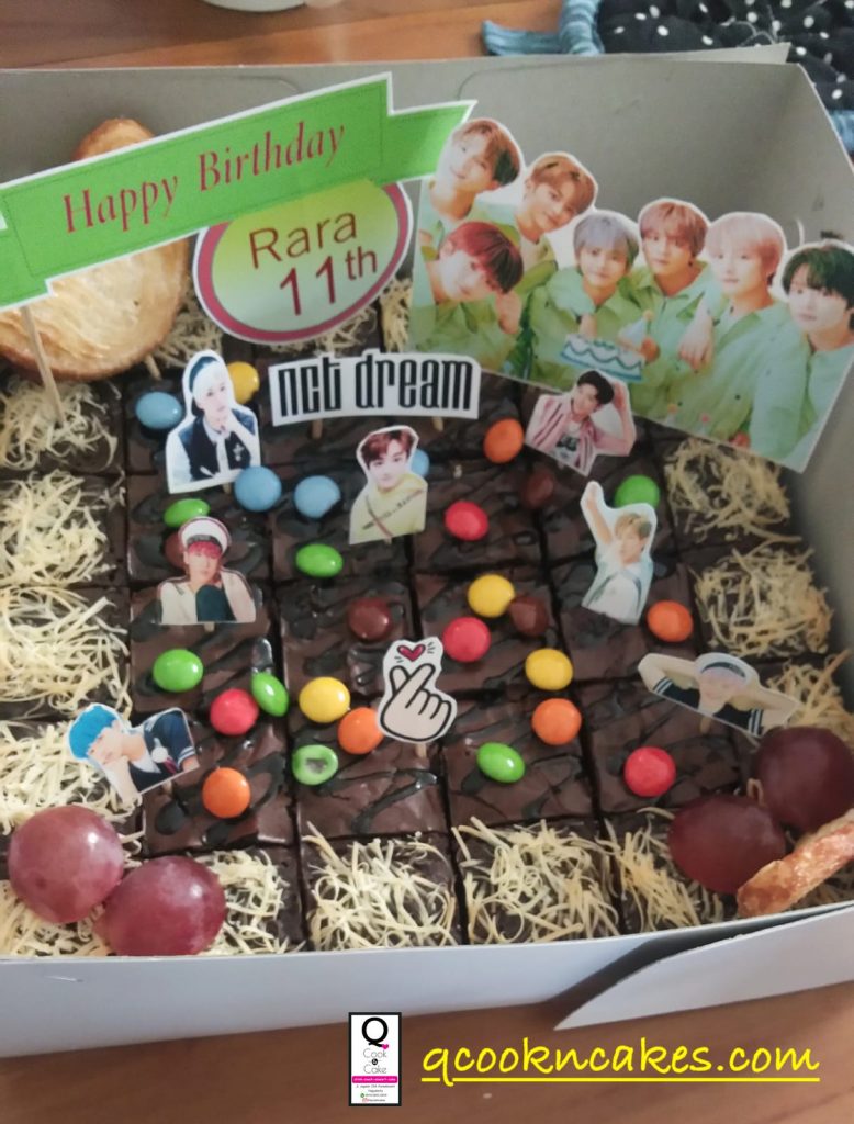 brownies birhtday cake