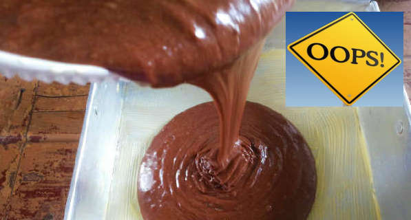 kesalahan membuat brownies